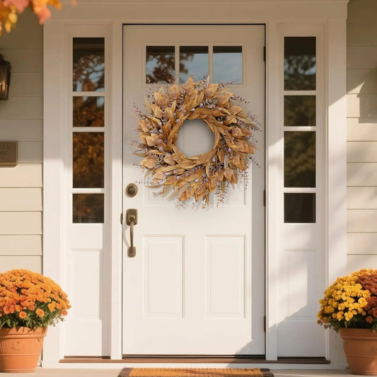 Herbstliche Türdekoration