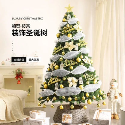 Weihnachtsbaum nach Hause, neue Verschlüsselung, leuchtende große Weihnachtsdekoration, luxuriöses DIY-Paket