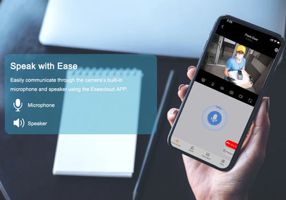 Jennov Outdoor/Indoor-Überwachungskameras, 2K HD, kabellos, WiFi, Farbnachtsicht, IP66, wasserdicht, für Haustiere, Hunde, Katzen, Babyphone