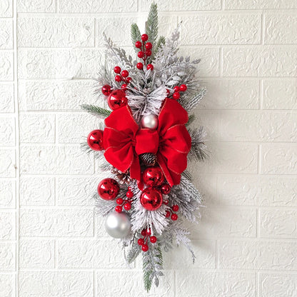 Weihnachten Treppe Dekoration Kranz DIY Indoor Outdoor Girlande Dekoration Mit LED Dekoration Prop Abend Party Dress Up Prop