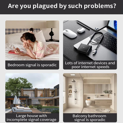 Drahtloser Repeater, WiFi-Signalverstärker, EU-US-Heimrouter, 300 m Wandpenetration, große Entfernungen, kompatibel mit mehreren Geräten