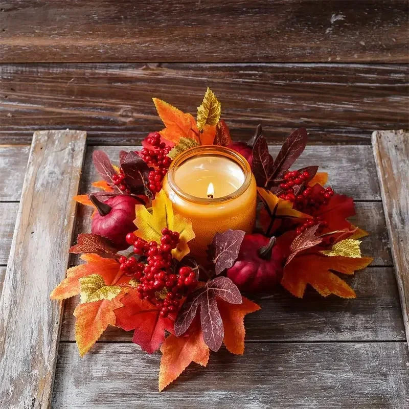 Kürbis-Beeren-Herbst-Blumendekoration