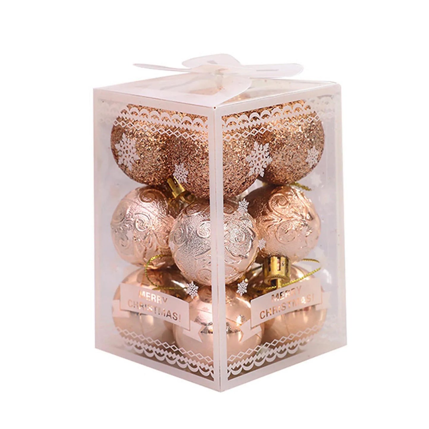 12pcs Weihnachts kugeln Weihnachts baums chmuck Ball Wohnkultur Weihnachten hängen Weihnachts feier Dekorationen Neujahrs geschenk