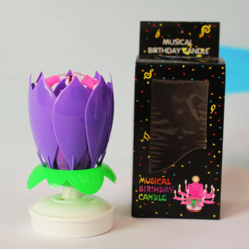 Musical Rotating Birthday Candle Set
