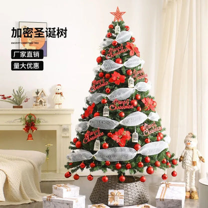 Weihnachtsbaum nach Hause, neue Verschlüsselung, leuchtende große Weihnachtsdekoration, luxuriöses DIY-Paket