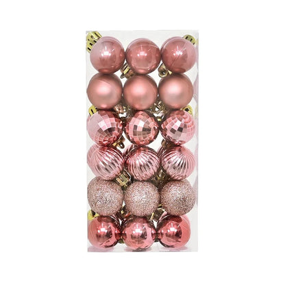 36Pcs Weihnachten Kugeln Neue Jahr Party Dekoration Weihnachten Baum Ornamente Weihnachten Hängen Ornament Wohnkultur Geschenke Navidad