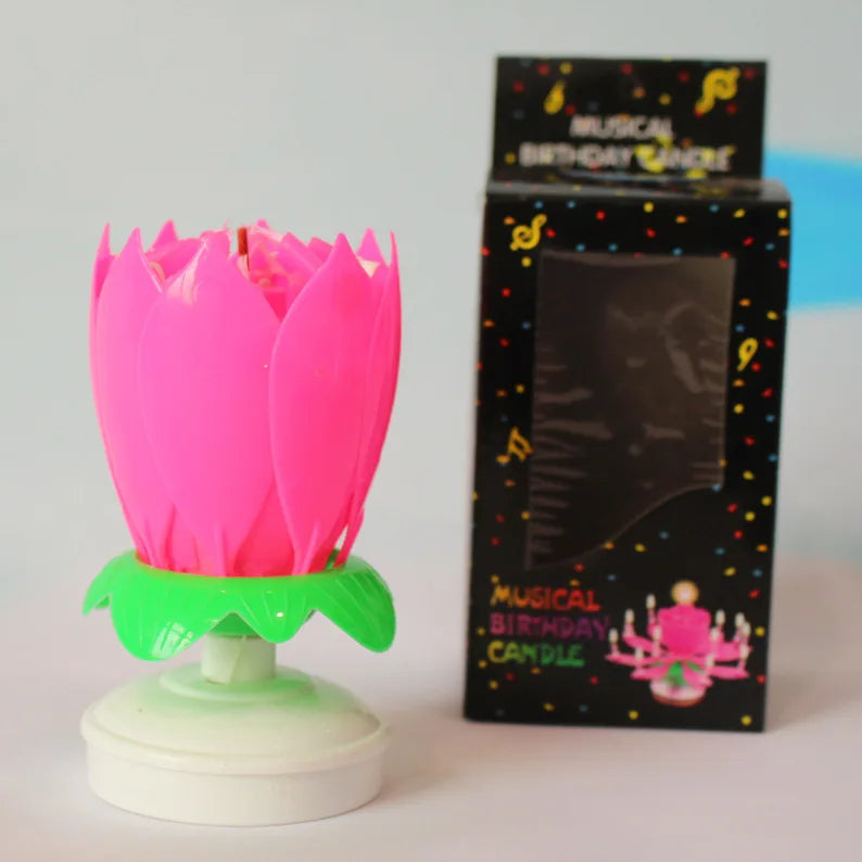 Musical Rotating Birthday Candle Set