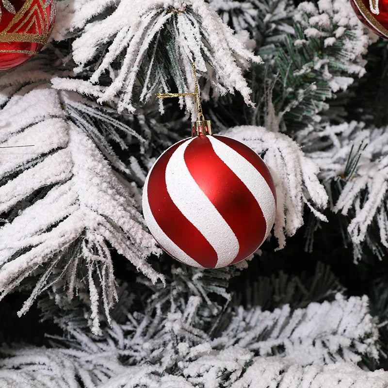 Weihnachtskugel Weihnachtsbaum Dekoration Ornamente für Heimdekoration Halloween Neujahr Navidad Hängeanhänger Kugel Zubehör