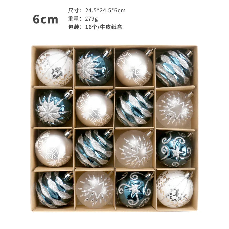 Weihnachtskugeln, Ornamente, 40,6 cm, bunt, bruchsicher, Weihnachtsbaumschmuck, 60 mm, hängende Kugel für Weihnachtsfeier, Hochzeit