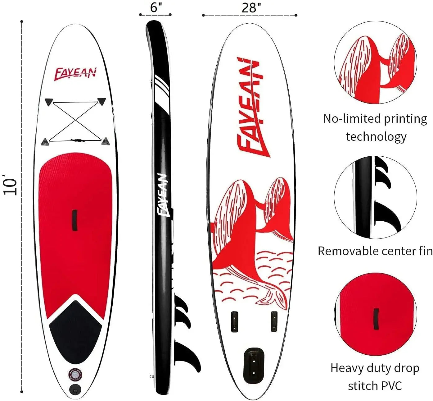 SeaCruiser™ Premium Paddle Board mit 3-Finnen-System