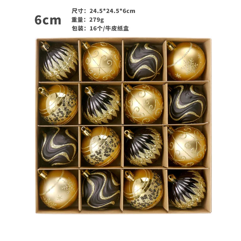 Weihnachtskugeln, Ornamente, 40,6 cm, bunt, bruchsicher, Weihnachtsbaumschmuck, 60 mm, hängende Kugel für Weihnachtsfeier, Hochzeit