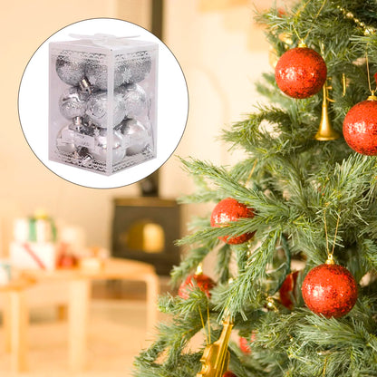 12pcs Weihnachts kugeln Weihnachts baums chmuck Ball Wohnkultur Weihnachten hängen Weihnachts feier Dekorationen Neujahrs geschenk