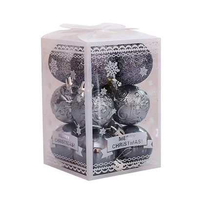12pcs Weihnachts kugeln Weihnachts baums chmuck Ball Wohnkultur Weihnachten hängen Weihnachts feier Dekorationen Neujahrs geschenk