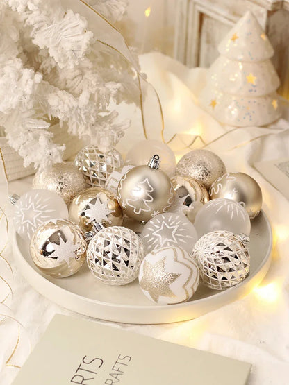 Weihnachtskugel Weihnachtsbaum Dekoration Ornamente für Heimdekoration Halloween Neujahr Navidad Hängeanhänger Kugel Zubehör