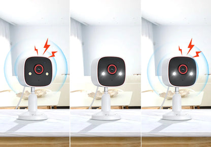 Jennov Outdoor/Indoor-Überwachungskameras, 2K HD, kabellos, WiFi, Farbnachtsicht, IP66, wasserdicht, für Haustiere, Hunde, Katzen, Babyphone