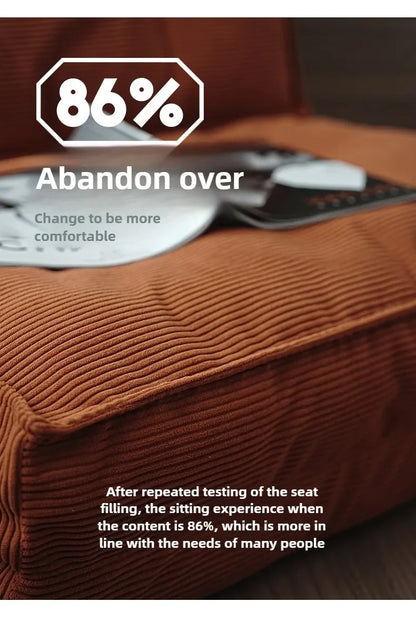 Faules Sofa, Wohnzimmer im cremigen Stil, faltbares Doppelzweck-Einzelsofa