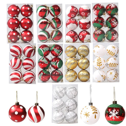 Weihnachtskugeln, 6 Stück, 6 cm, Weihnachtsbaumschmuck, bruchsichere Weihnachtsbaumkugeln, Weihnachtskugeldekorationen für Zuhause