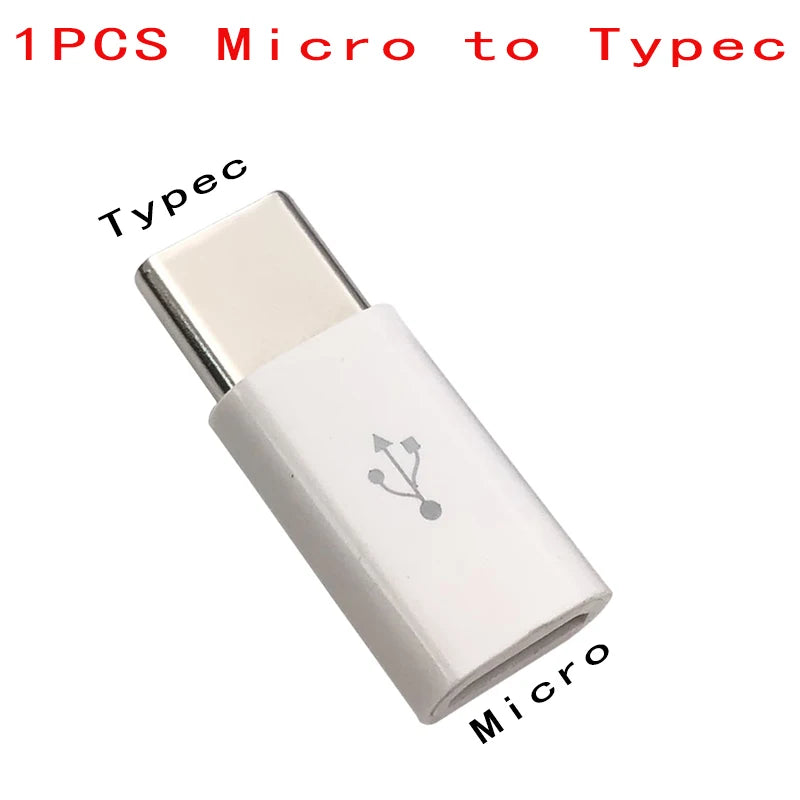 1PCS/5PCS Micro USB Buchse Auf Typ C Stecker Adapter Handy Android Konverter Micro-B Zu USB-C Daten Kabel Stecker