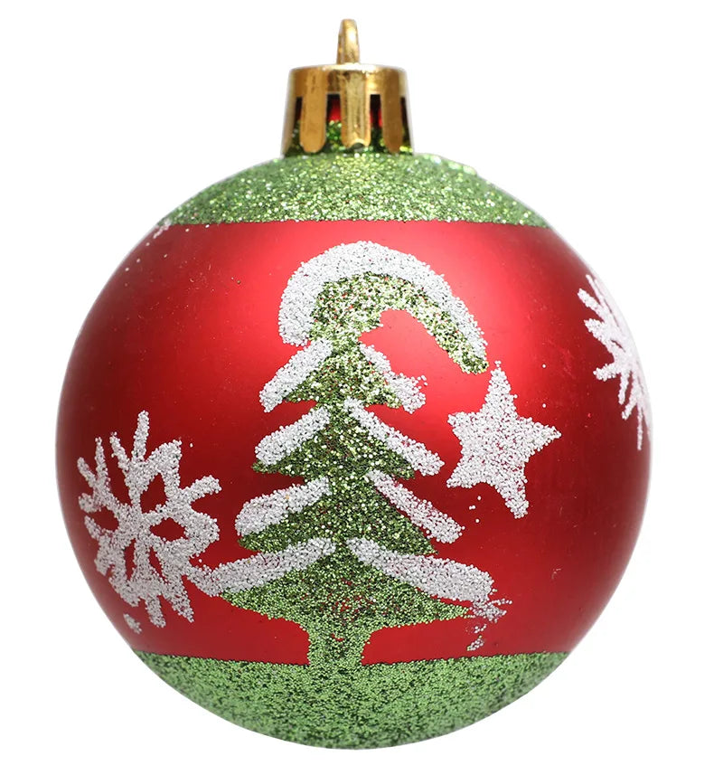 Weihnachtskugeln, Ornament, glitzernde hängende Weihnachtskugeln für Baumdekoration, Süßigkeitenkugeln für Weihnachten, Zuhause, Innenbereich, Urlaub, Party