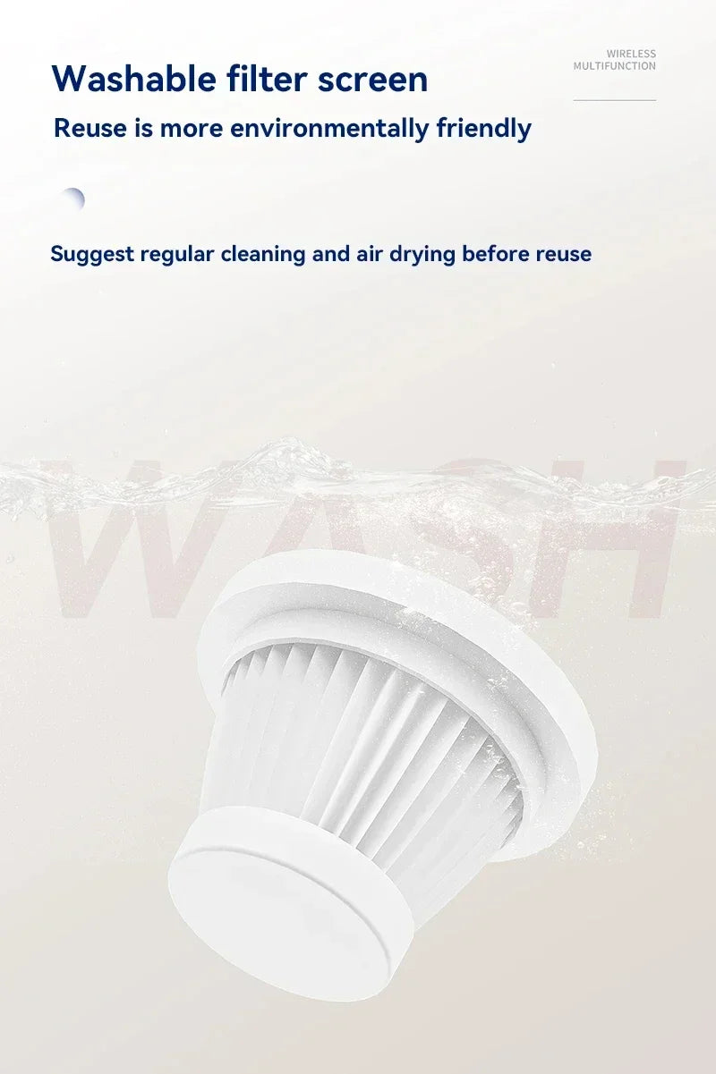 5-in-1-Auto-Staubsauger, tragbarer Roboter-Reiniger, trocken und nass, mit doppeltem Verwendungszweck, für die Fahrzeugmontage von Haushaltsgeräten