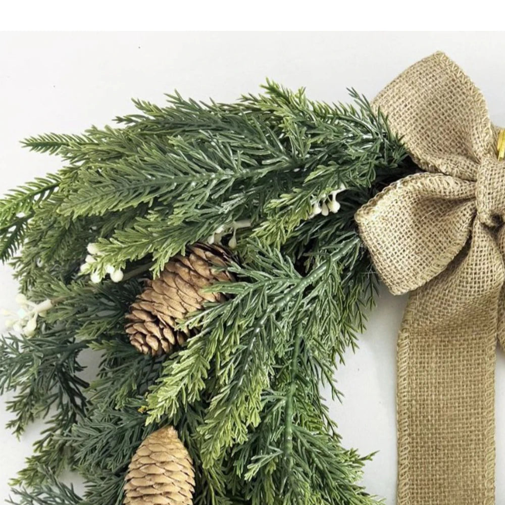 Weihnachtskranz, dekorativ, zum Aufhängen, Weihnachtsdekoration, Haustür, zum Aufhängen, Szenenarrangement, Treppe, umgedreht