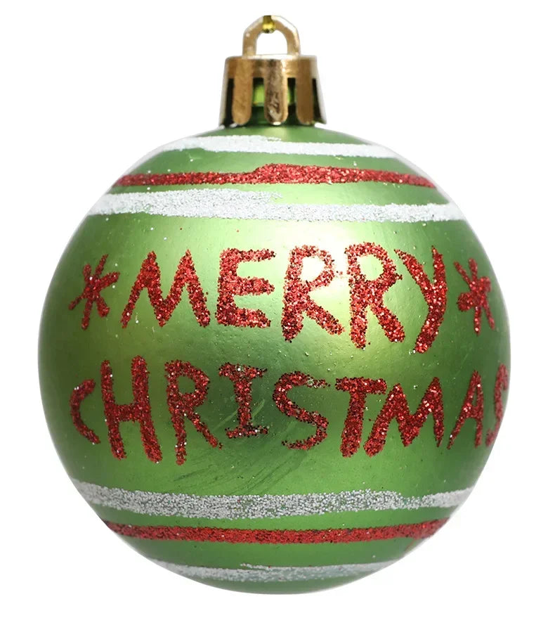 Weihnachtskugeln, Ornament, glitzernde hängende Weihnachtskugeln für Baumdekoration, Süßigkeitenkugeln für Weihnachten, Zuhause, Innenbereich, Urlaub, Party