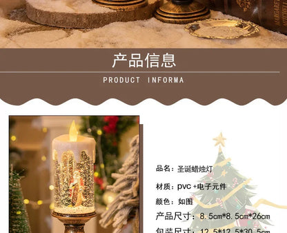 Weihnachts dekorationen Kerzen Weihnachts kristall Schnee lichter Kinder geburtstag Weihnachts geschenke Szene Layout Urlaub Dekoration