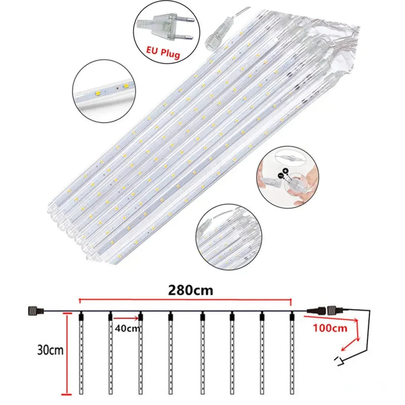 Weihnachtsdekoration 2024, LED-Leuchten, Dekorationen