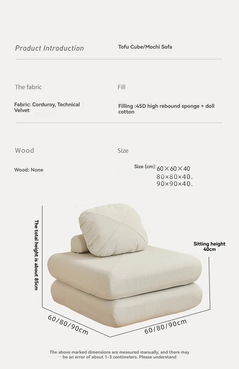 Stoff-Einzelsofa, Süßkartoffelschlafsofa