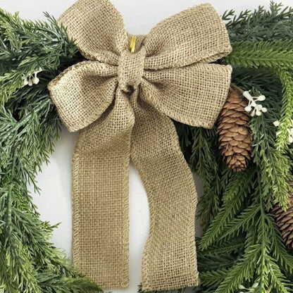 Weihnachtskranz, dekorativ, zum Aufhängen, Weihnachtsdekoration, Haustür, zum Aufhängen, Szenenarrangement, Treppe, umgedreht