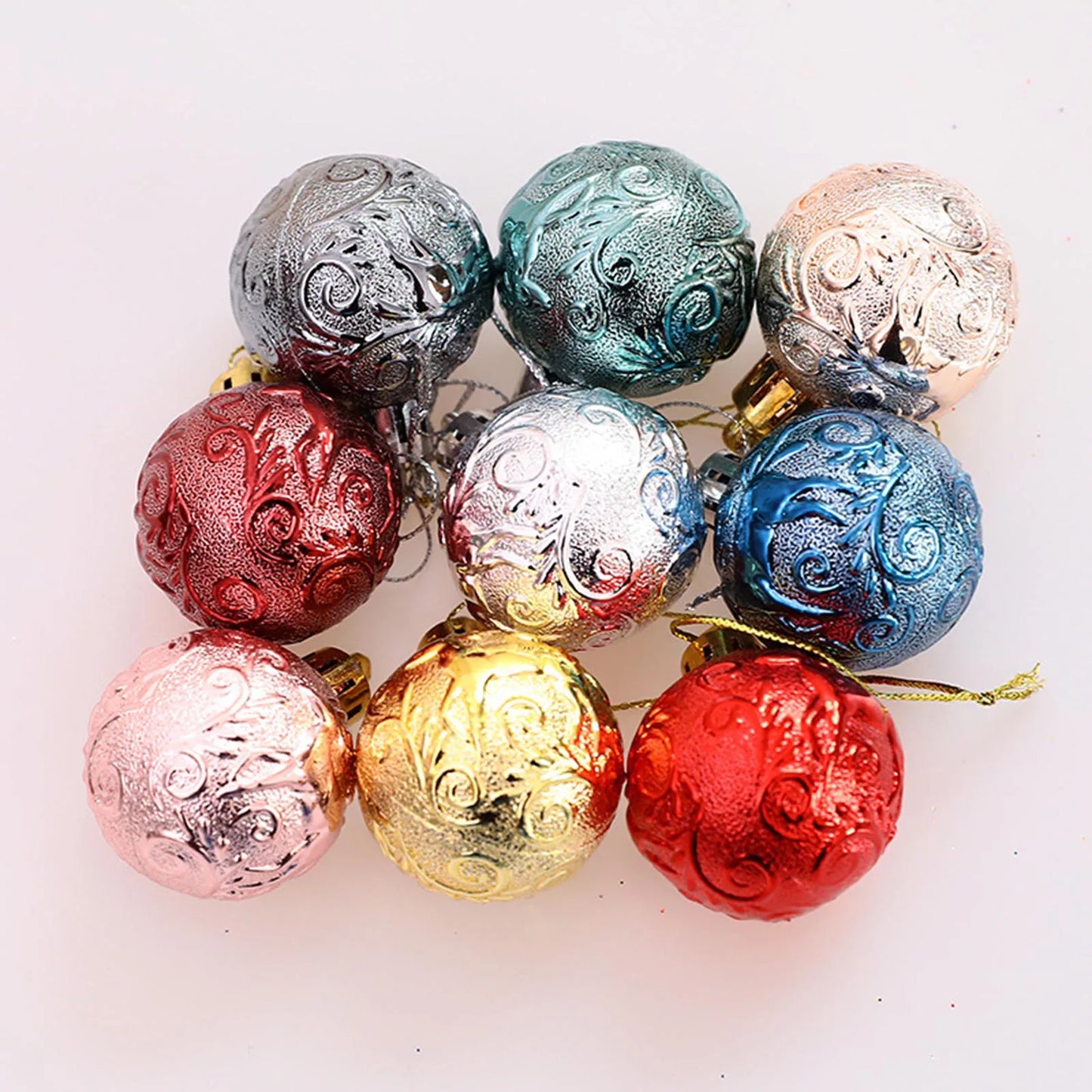 12pcs Weihnachts kugeln Weihnachts baums chmuck Ball Wohnkultur Weihnachten hängen Weihnachts feier Dekorationen Neujahrs geschenk