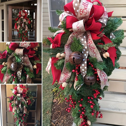 Weihnachten Tür Hängen Girlande Dekoration Weihnachten Kranz Home Party Girlande Weihnachten Blumen Fenster Deco Handwerk Neujahr
