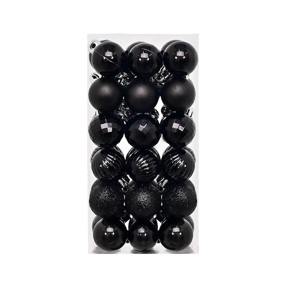 36Pcs Weihnachten Kugeln Neue Jahr Party Dekoration Weihnachten Baum Ornamente Weihnachten Hängen Ornament Wohnkultur Geschenke Navidad