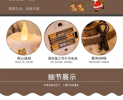 Weihnachts dekorationen Kerzen Weihnachts kristall Schnee lichter Kinder geburtstag Weihnachts geschenke Szene Layout Urlaub Dekoration