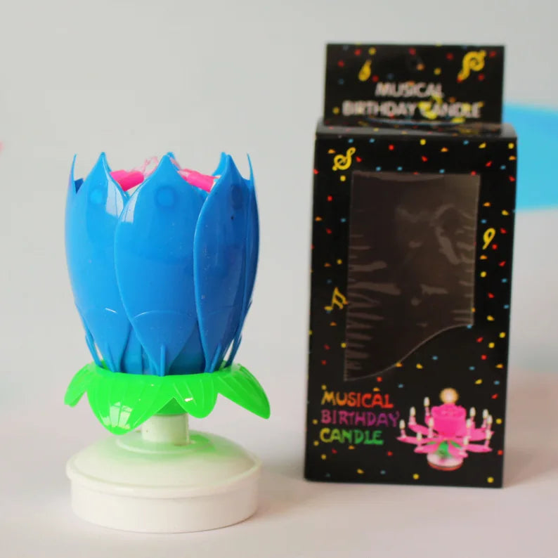 Musical Rotating Birthday Candle Set