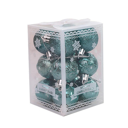 12pcs Weihnachts kugeln Weihnachts baums chmuck Ball Wohnkultur Weihnachten hängen Weihnachts feier Dekorationen Neujahrs geschenk