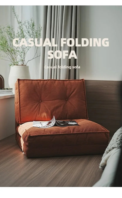 Faules Sofa, Wohnzimmer im cremigen Stil, faltbares Doppelzweck-Einzelsofa