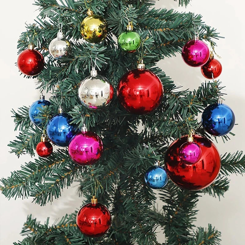 36 Stücke 3 CM Weihnachtskugeln Weihnachtsbaum Dekoration Anhänger für Home Party Decor 2025 Neujahr Navidad Geschenke Ornamente Zubehör