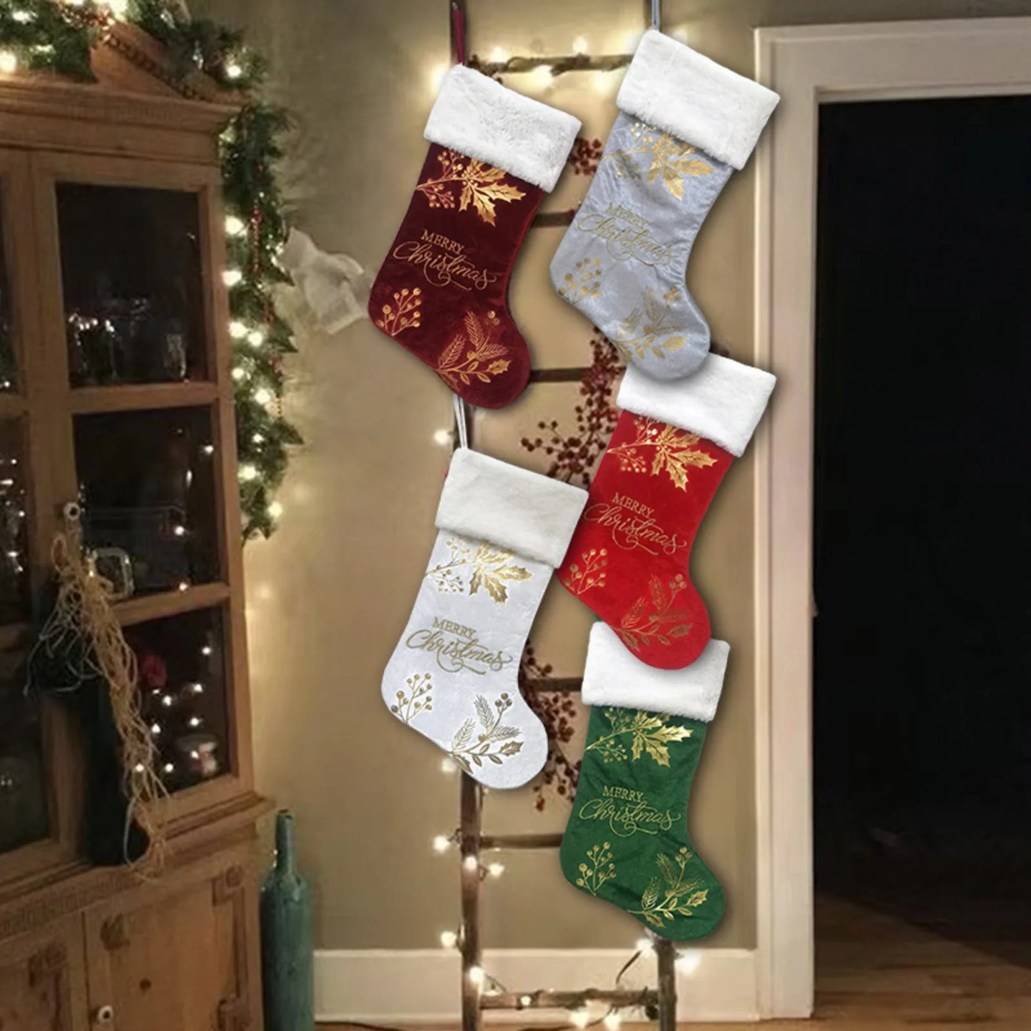 Weihnachts dekoration Weihnachts socken Ornamente Anhänger kleine Stiefel Kinder Neujahr Süßigkeiten Tasche Geschenk Kamin Baum Schmuck