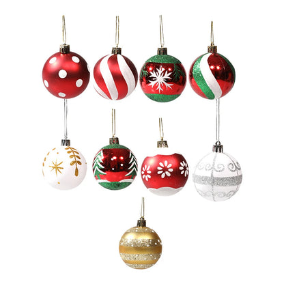 Weihnachtskugeln, 6 Stück, 6 cm, Weihnachtsbaumschmuck, bruchsichere Weihnachtsbaumkugeln, Weihnachtskugeldekorationen für Zuhause