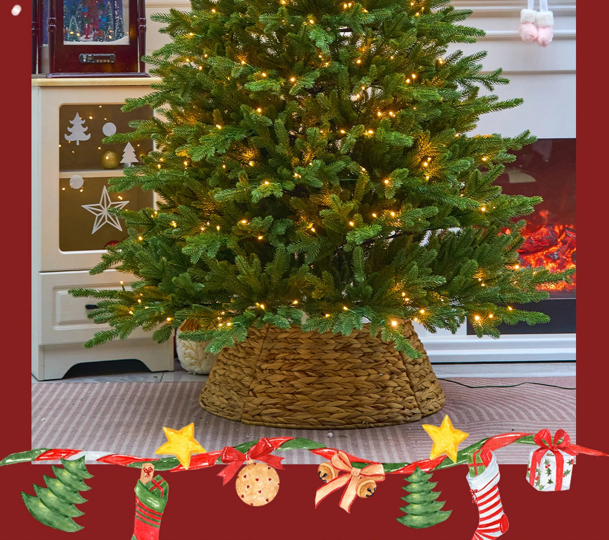 Weihnachtsbaum – Reinweiß verschlüsselte Simulation eines nackten Baumes – Großer High-End-Weihnachtsdekorationsartikel