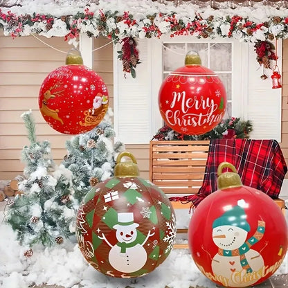 Weihnachten aufblasbare Bälle Outdoor YardOrnament Urlaub Party Dekoration Weihnachtsbaum hängen Indoor Outdoor Festival Dekor liefert