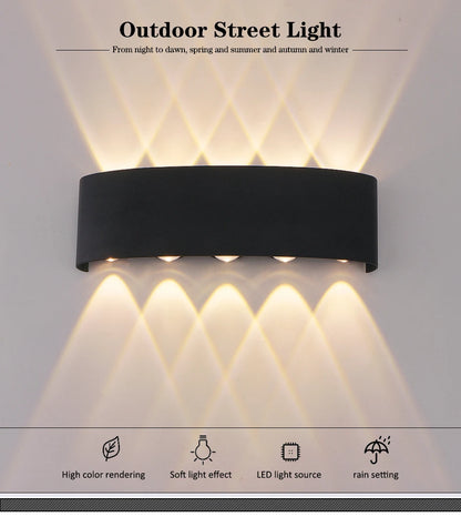 LED Wandleuchte 4/6/8/10 Außenwandleuchten