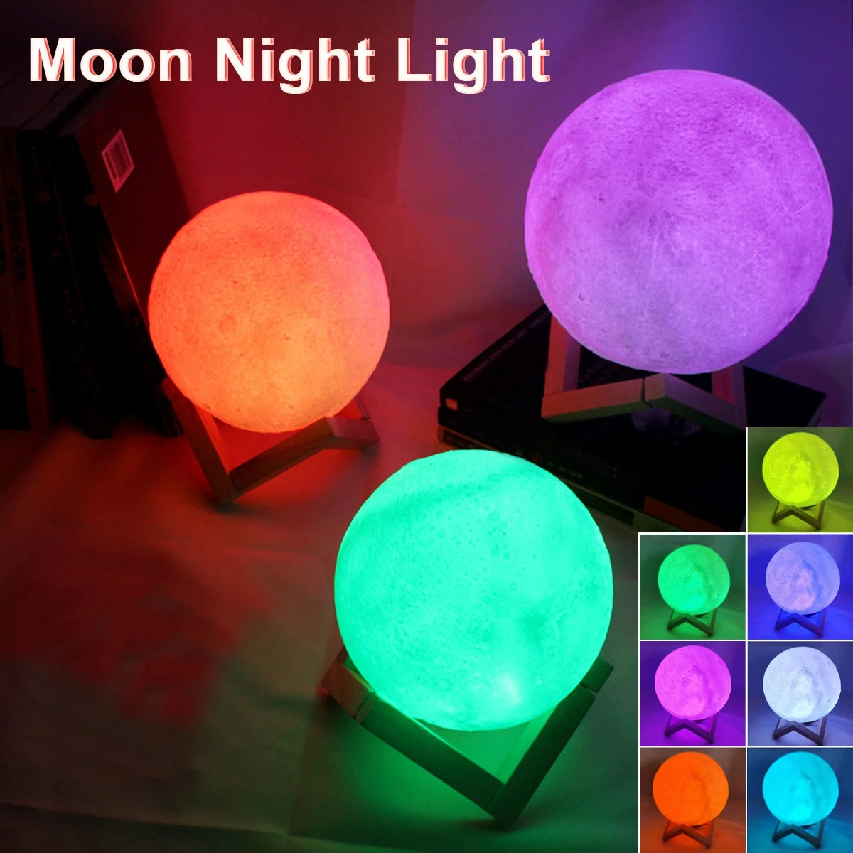 Mond Lampe LED Nacht