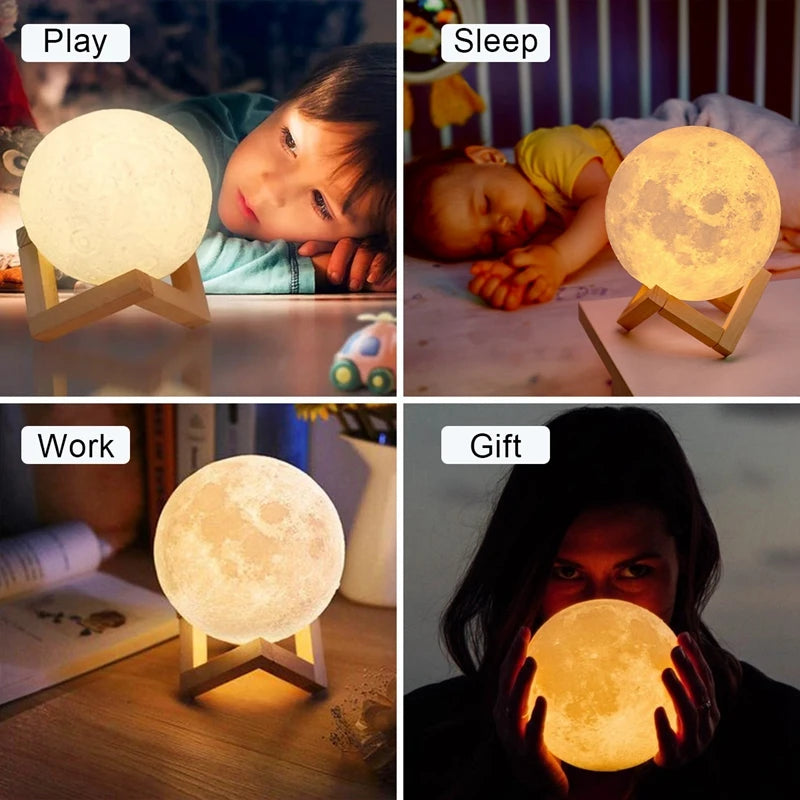 Mond Lampe LED Nacht