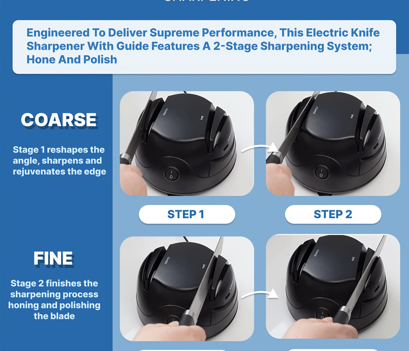 Professioneller elektrischer Messerschärfer
