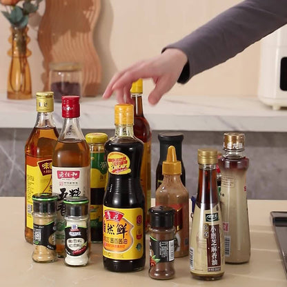 Multifunktionaler Küchendrehteller/Arbeitsplatten-Ablagekorb – 360°-Drehung